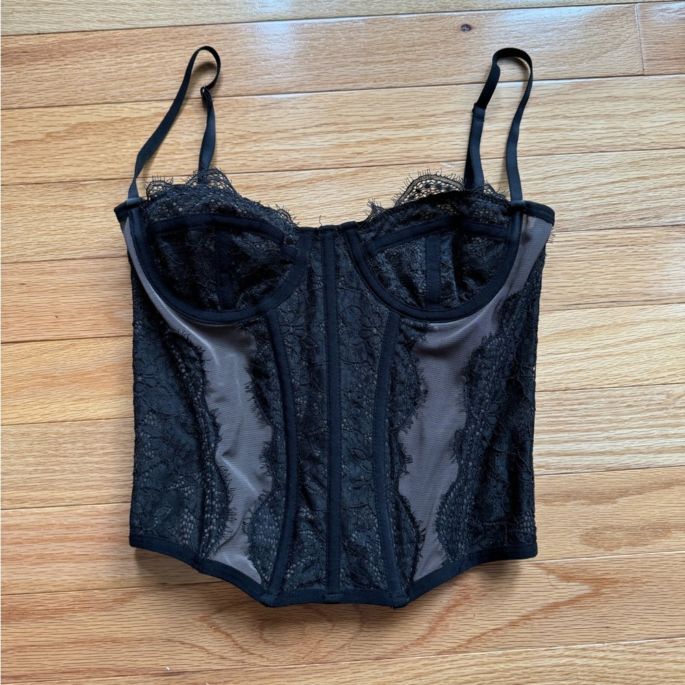 Urban Outfitters Black Corset Top